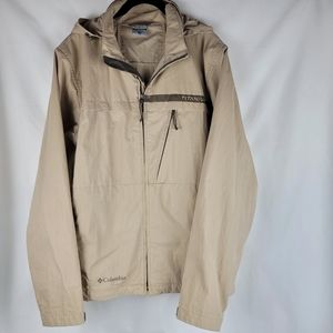 Columbia Tan Outerwear Hooded Jacket AS IS